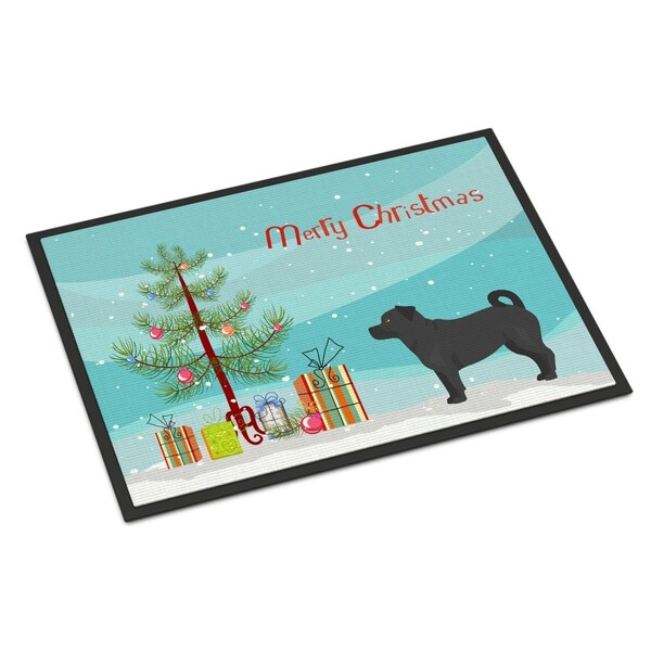 Carolines Treasures 24 x 36 in. Balck Jug Christmas Tree Indoor or Outdoor Mat CK3844JMAT - main